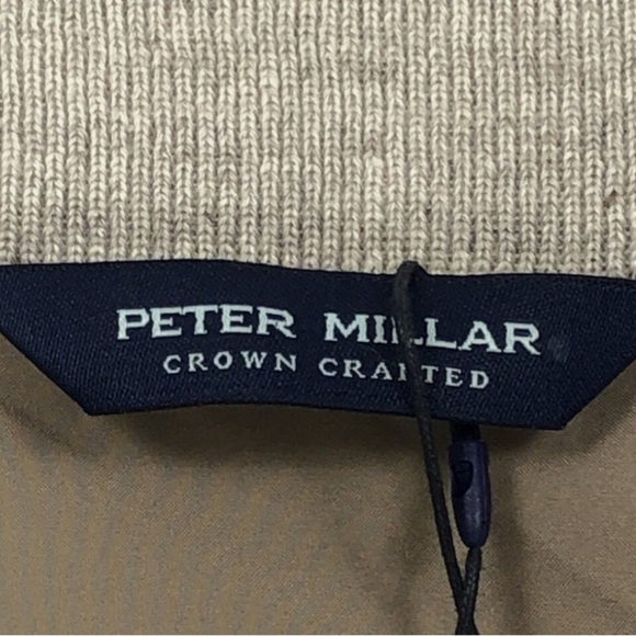 Peter Millar Crown Crafted Journeyman Linen Vest Men's Size Large Argil - Picture 9 of 12
